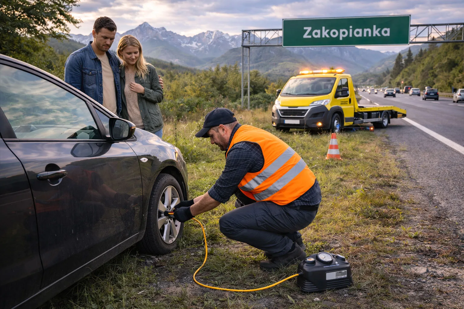 Transport samochodu na lawecie z zagranicy